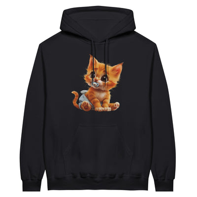 Sudadera con Capucha Unisex Estampado de Gato 