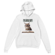 Sudadera con capucha unisex estampado de gato 