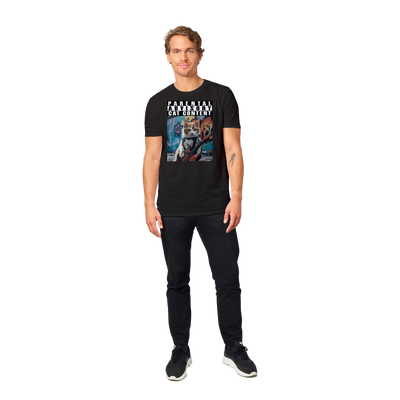 Camiseta unisex estampado de gato "Michi Rockstar" Gelato