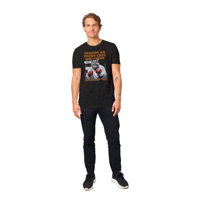 Camiseta unisex estampado de gato "Round One" Michilandia | La tienda online de los amantes de gatos