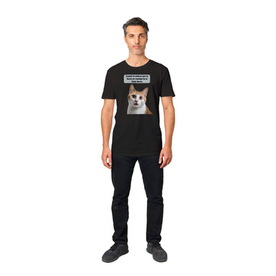 Camiseta unisex estampado de gato "Michi Sorprendido" Gelato