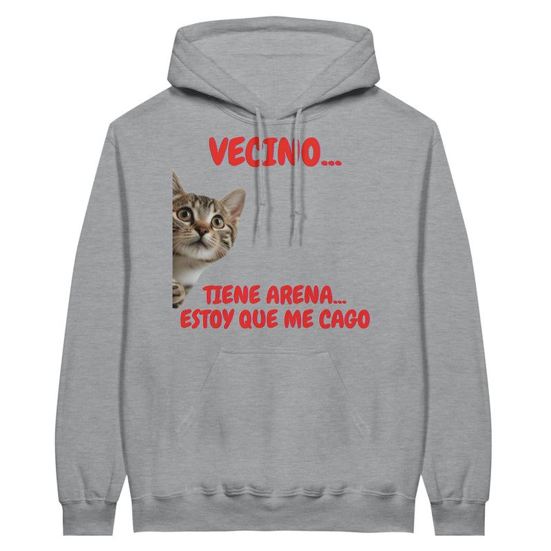 Sudadera con Capucha Unisex Estampado de Gato "Emergencia Felina" Michilandia | La tienda online de los fans de gatos