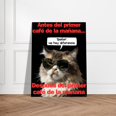 Panel de aluminio impresión de gato 