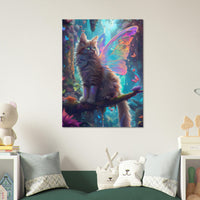 Panel de aluminio impresión de gato "Encanto Iridiscente" Michilandia | La tienda online de los fans de gatos