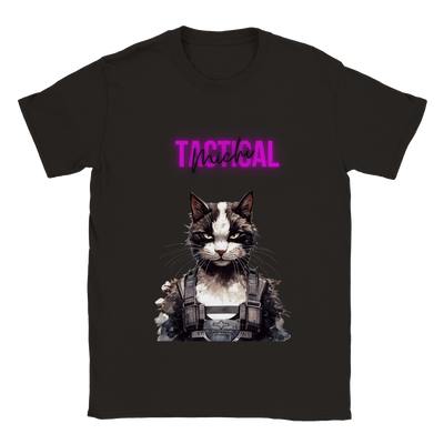 Camiseta unisex estampado de gato "Tactical michi" Gelato