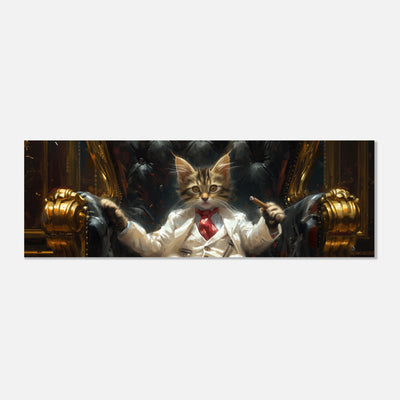 Panel de aluminio impresión de gato "Don Miau Montana" Michilandia | La tienda online de los fans de gatos