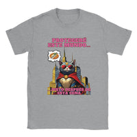 Camiseta unisex estampado de gato "Guardián de la Cena" Sports Grey