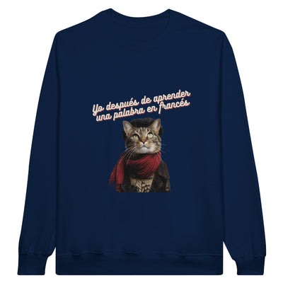 Sudadera Unisex Estampado de Gato "Top Chat" Michilandia | La tienda online de los fans de gatos