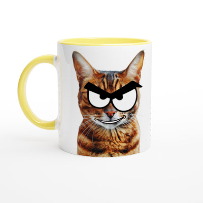 Taza Bicolor con Impresión de Gato "Bengala Malicioso" Michilandia