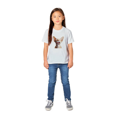 Camiseta Junior Unisex Estampado de Gato "Sphynx Somnoliento" Michilandia