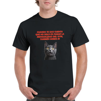 Camiseta Unisex Estampado de Gato "Membership" Michilandia | La tienda online de los fans de gatos