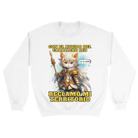 Sudadera unisex estampado de gato "Caballero del Sofá" Michilandia | La tienda online de los amantes de gatos