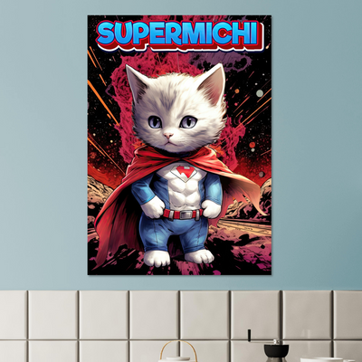 Póster de gato "Supermichi" Gelato