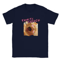 Producto: Camiseta júnior unisex estampado de gato "Yamete Kitty" Michilandia | La tienda online de los amantes de gatos