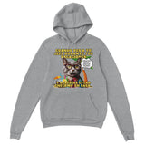 Sudadera con capucha unisex estampado de gato "Vacaciones Clandestinas" Michilandia | La tienda online de los amantes de gatos