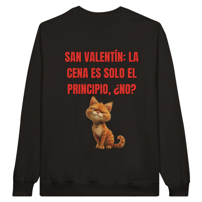 Sudadera Unisex Estampado de Gato 