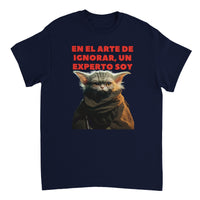 Camiseta Unisex Estampado de Gato "Yoda Miau" Michilandia | La tienda online de los fans de gatos