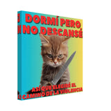 Lienzo de gato "Amanecer Agresivo" Michilandia | La tienda online de los fans de gatos