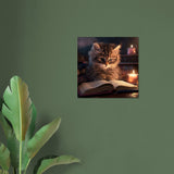 Póster de gato "Encanto Literario" Gelato