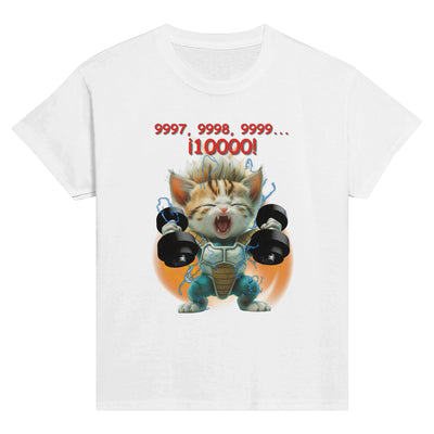 Camiseta Junior Unisex Estampado de Gato 