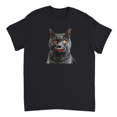 Camiseta Unisex Estampado de Gato "Sonrisa Cartoon" Michilandia