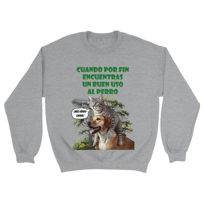 Sudadera unisex estampado de gato "El Transporte Felino" Gelato