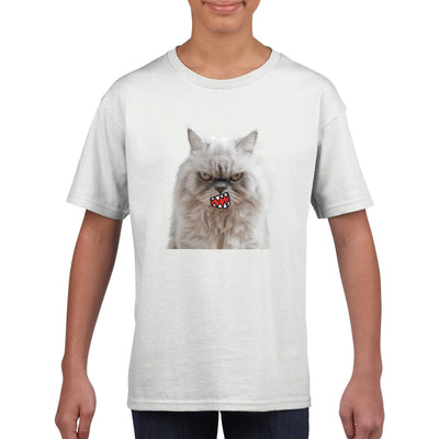 Camiseta Junior Unisex Estampado de Gato 