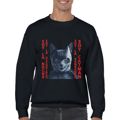 Sudadera Unisex Estampado de Gato 