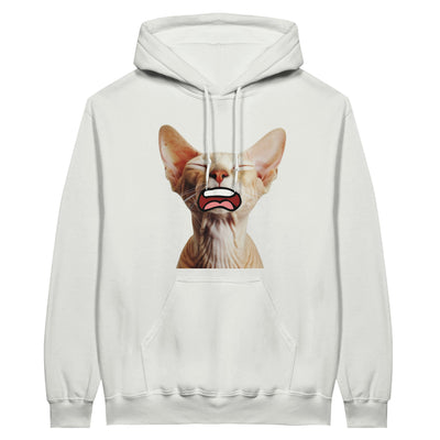 Sudadera con Capucha Unisex Estampado de Gato "Sphynx Somnoliento" Michilandia