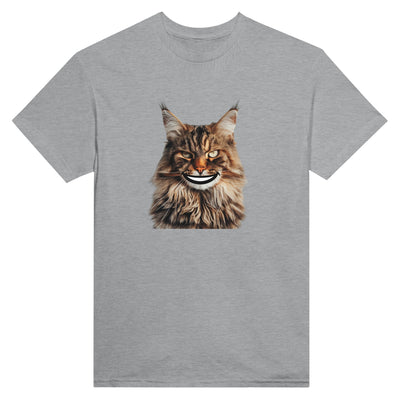 Camiseta Unisex Estampado de Gato "Sonrisa de Maine Coon" Michilandia