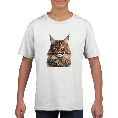 Camiseta Junior Unisex Estampado de Gato 