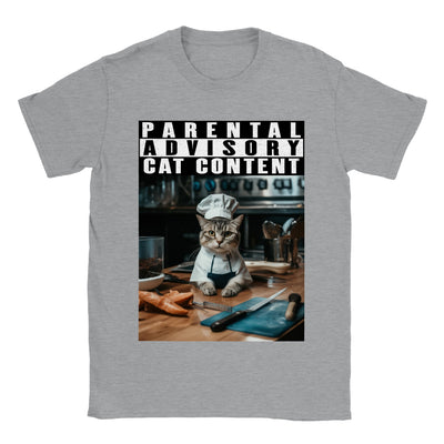 Camiseta unisex estampado de gato "Michi Cocinero" Gelato