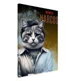 Lienzo de gato "Narcogato" Michilandia | La tienda online de los fans de gatos