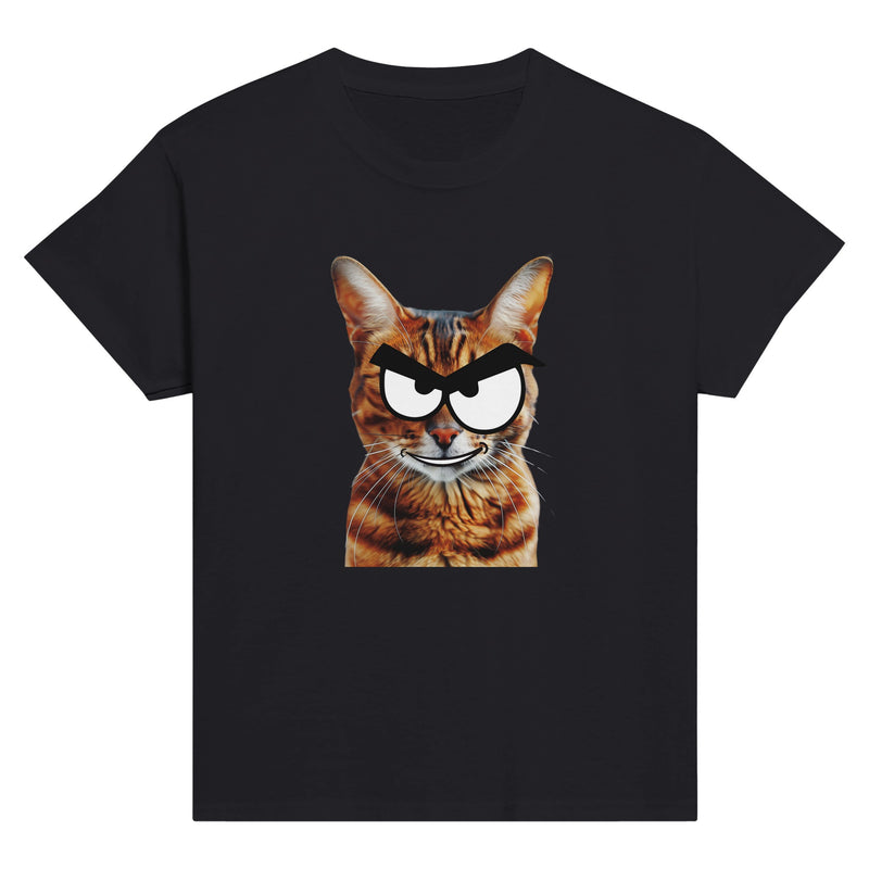 Camiseta Junior Unisex Estampado de Gato "Bengala Malicioso" Michilandia