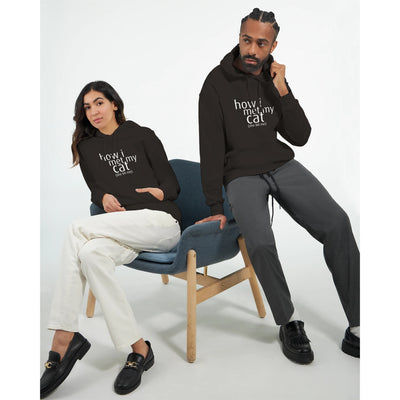 Sudadera con Capucha Unisex Estampado de Gato "Primer Mordisco" Michilandia | La tienda online de los fans de gatos