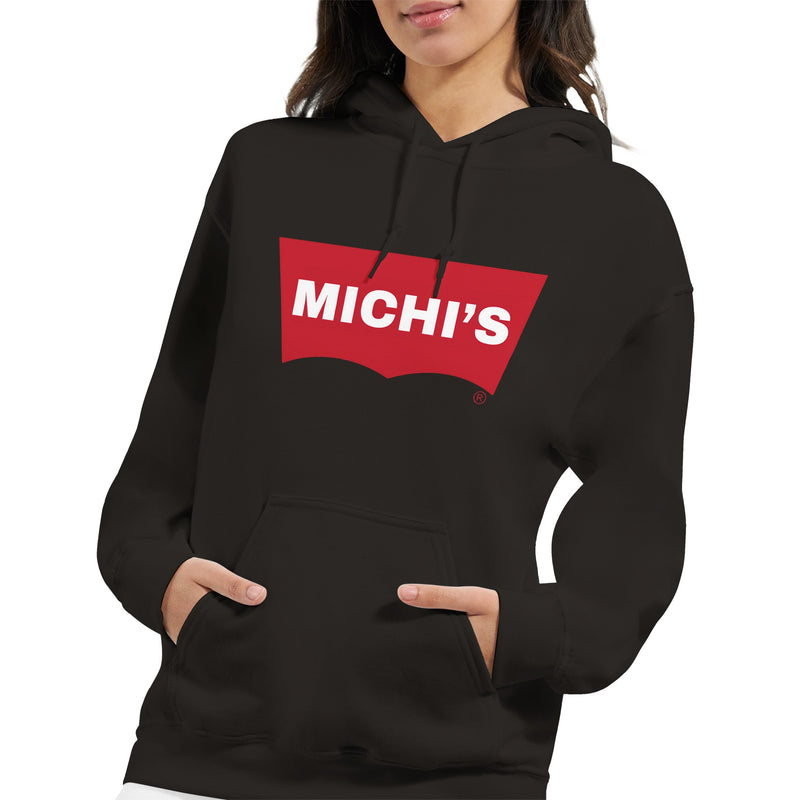 Sudadera con Capucha Unisex Estampado de Gato "Michi's Denim" Michilandia | La tienda online de los fans de gatos