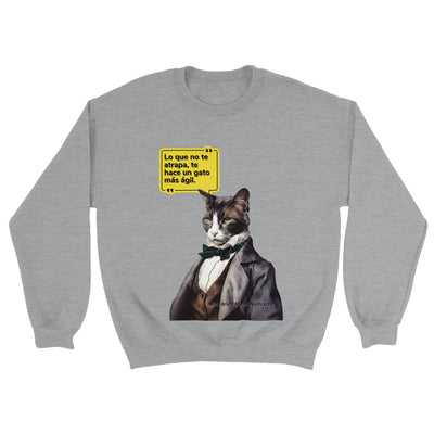 Sudadera unisex estampado de gato "Friedrich Michi Nietzsche" Michilandia | La tienda online de los amantes de gatos