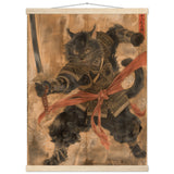 Póster de gato con colgador "Batalla de Hokusai" Michilandia | La tienda online de los fans de gatos