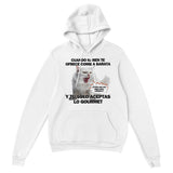 Sudadera con Capucha Unisex Estampado de Gato "Gourmet Indignado" Michilandia | La tienda online de los fans de gatos