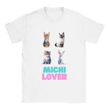 Camiseta unisex estampado de gato "Michi Lover" v2 Gelato