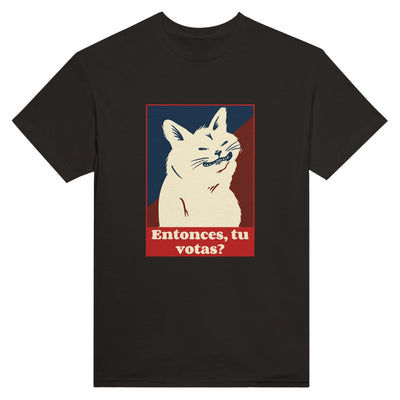 Camiseta Unisex Estampado de Gato 