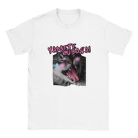 Camiseta unisex estampado de gato "Sonrojo Neko" Blanco