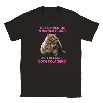 Camiseta Junior Unisex Estampado de Gato "Desilusión Anual" Michilandia | La tienda online de los fans de gatos