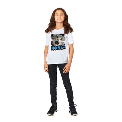 Camiseta Junior Unisex Estampado de Gato "Exclamación Gatuna" Michilandia | La tienda online de los amantes de gatos