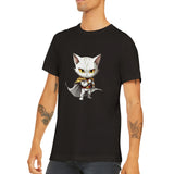 Camiseta unisex estampado de gato "One Punch Cat"
