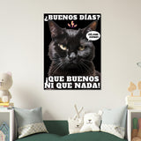 Panel de aluminio impresión de gato "Amanecer Hostil" Michilandia | La tienda online de los amantes de gatos