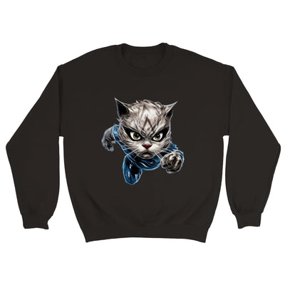 Sudadera unisex estampado de gato 