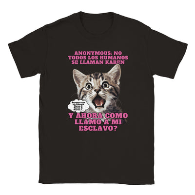 Camiseta unisex estampado de gato 