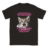 Camiseta unisex estampado de gato "El Gran Descubrimiento" Michilandia | La tienda online de los fans de gatos