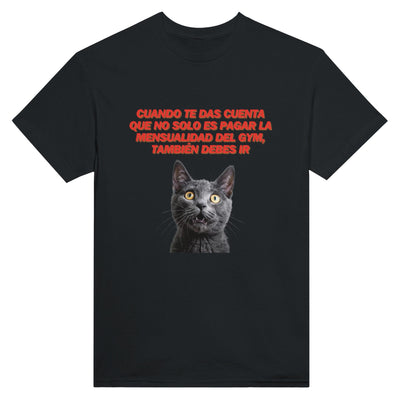 Camiseta Unisex Estampado de Gato "Membership" Michilandia | La tienda online de los fans de gatos